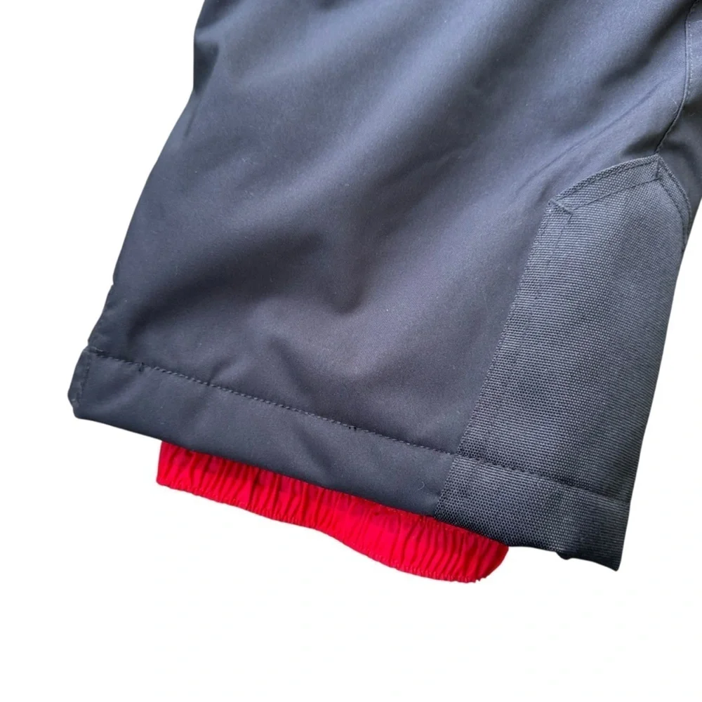 Spyder Bib Ski Snow Pants Like New Black Removable Suspenders Waterproof Kids 18